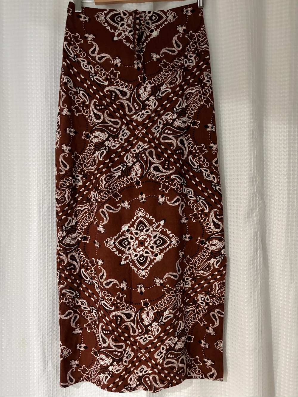 Soft Beige and Brown Textured Fabric or Fur Accent/ Size S